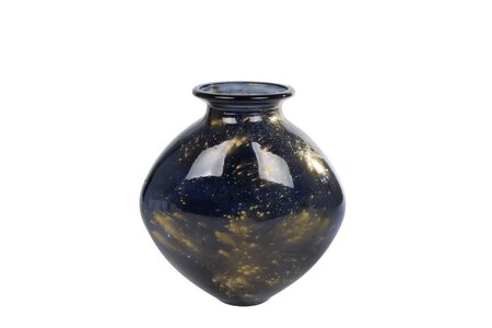 3r vaas zwart/gd bol glas l24b10h26
