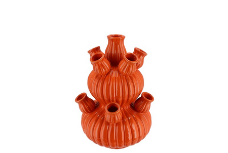 AMSTERDAM ORANGE TULIP VASE BUBBLES 20X30CM