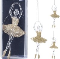 BALLERINA HANGDECO 17CM 2ASS per stuk