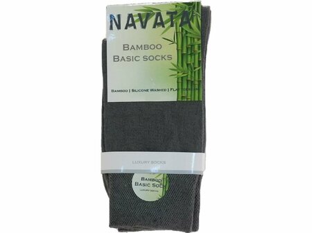 Bamboo sok basic grijs 35-38
