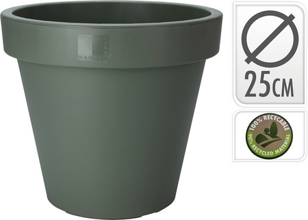 BLOEMPOT EK ROND 25CM