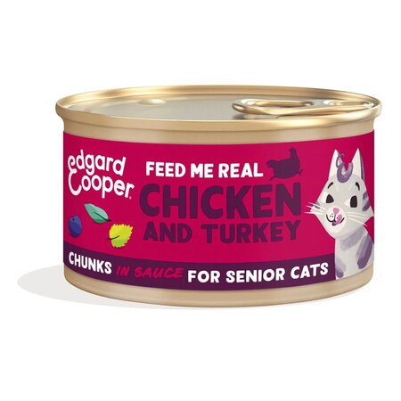 Cat senior chunks chicken/turkey 85