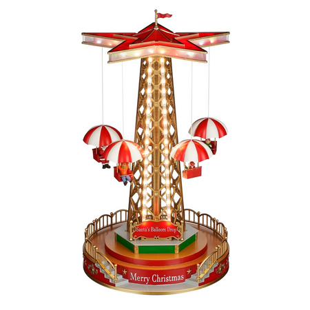 Christmas fairground attraction adapter included - h44,5xd24,5cm