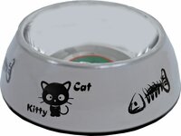 Eetbak kat pl./rvs kittty cat 14cm