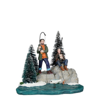 Fishing friends l12b12h10.5cm