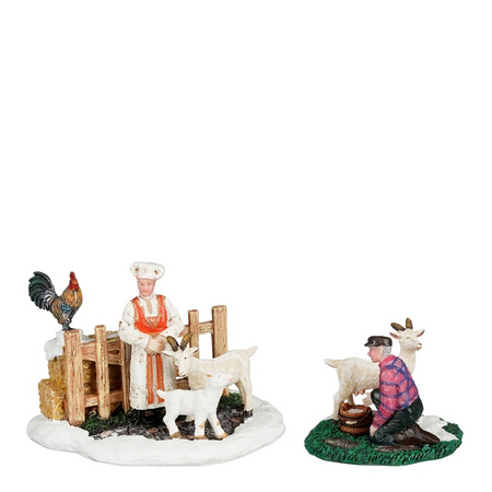 Folklore farmers l10b7.5h6.5cm 2st