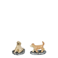 Golden retriever pups - 2 pieces - l3,3xb2xh2,5cm