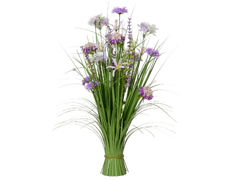 Gras polyester l30b30h70cm paars