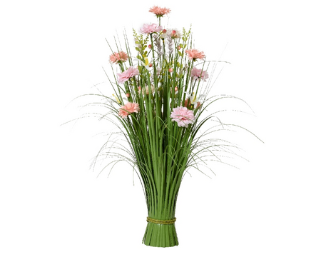 Gras polyester l30b30h70cm roze