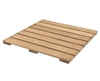 Hardhout tegel relief 100x100cm