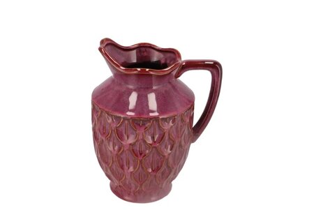 INGA DRISS BOA PURPLE VASE ACT GLAZE 21x17x26cm