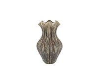 INGA DRISS GREEN VASE ACT GLAZE 15x15x20cm