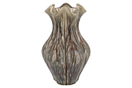 INGA DRISS GREEN VASE ACT GLAZE 27x27x44cm