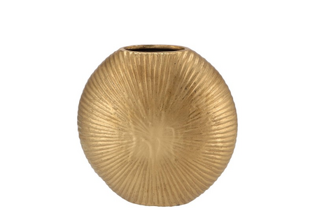 JADA GOLD OVAL VASE 23X7CM