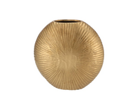 JADA GOLD OVAL VASE 23X7CM