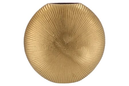 JADA GOLD OVAL VASE 40X11CM