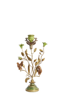 Kandelaar soryn metaal d19h35cm grn