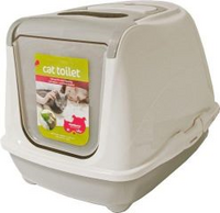 Kattentoilet flip cat m licht grijs - afbeelding 2