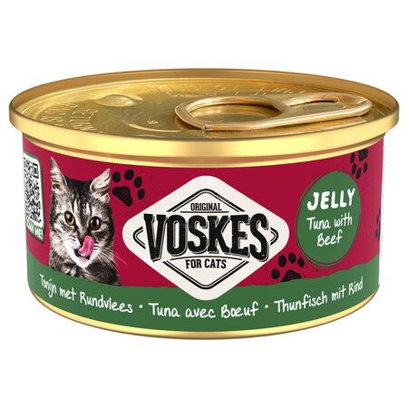 Kattenvoer gelei tonijn&rndvls 85gr