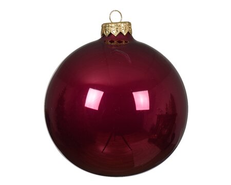 Kerstbal glas d10cm granaatappel