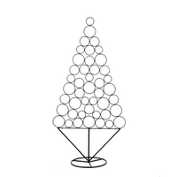 Kerstboom deco l90b45h180cm zwart