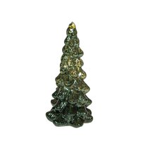 Kerstboom glas 20x10cm groen - afbeelding 2