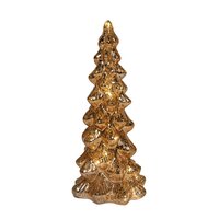 Kerstboom glas 25x11cm goud - afbeelding 2