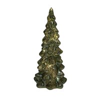 Kerstboom glas 25x11cm groen - afbeelding 2