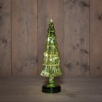 Kerstboom glas 33x11cm groen - afbeelding 1