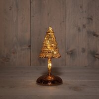 Kerstboom op stam h20.5cm brn - afbeelding 1