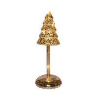 Kerstboom op stam h25.5cm goud - afbeelding 2