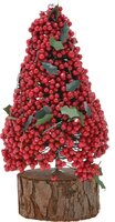 KERSTBOOMPJE BESSEN 14CM RD 2A