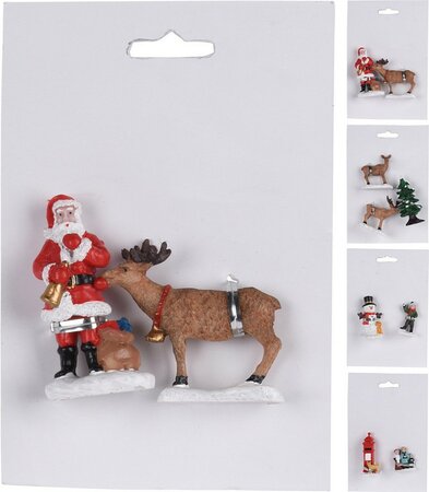 KERSTFIGUREN 4ASS per set