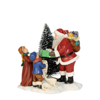 Kerstman cadeau l6.5b6.5h7.5cm