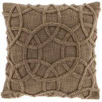 Kussen everon 45x45cm taupe