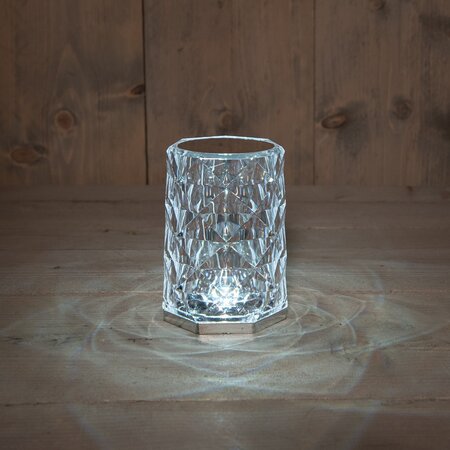 Lamp kristal 12x8.5cm warm wit - afbeelding 1