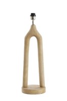 Lampvoet hout d20h55cm brn