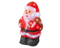 Led kerstman l16.5b22h36cm rd/k.wit