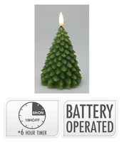 LEDKAARS KERSTBOOM 11CM GROEN