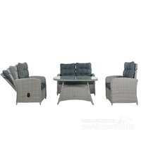 Malaga loungeset incl. dining tafel Blended grey