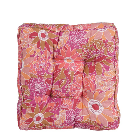 Matras kussen fleur l47b47h10cm rze