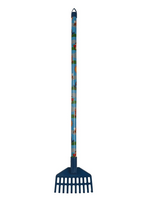 Mini gazonhark vogel/egel/bij blauw