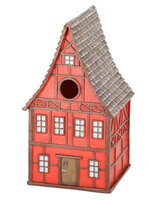 Nestkast vakwerkhuis rood