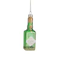 Orn.glas gin l3b3h10.5cm groen