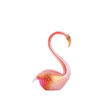 Ornament swan glas l13b8h20cm orn
