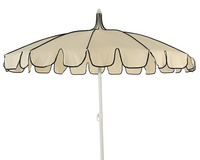 Parasol staal d195h215cm wit