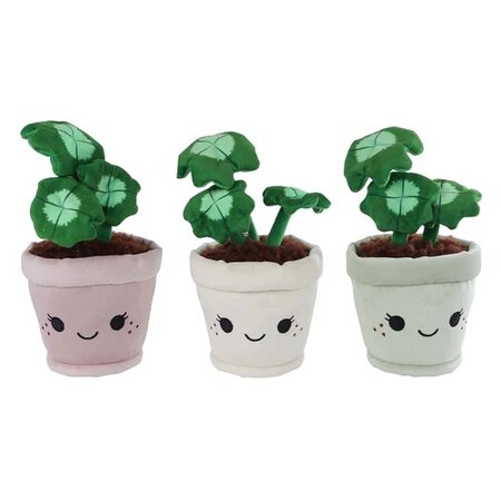 Plant pluche klavertje h19cm a3