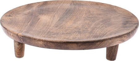 PLATEAU ROND 30CM MANGO HOUT B