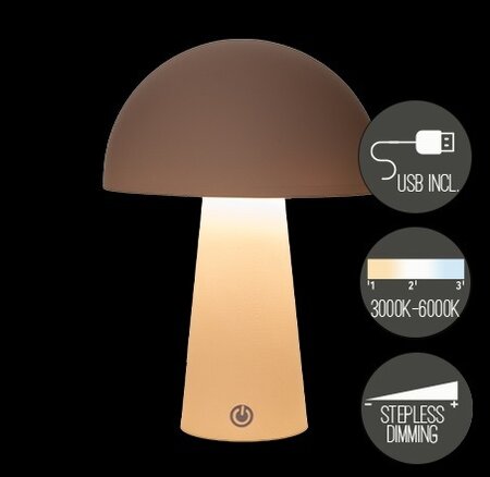 Portable lamp rond 21x15cm zand