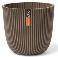 Pot bol groove d21.5h20 warm taupe